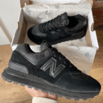 Кросівки New Balance 574 Black Termo — зимові чоловічі шкіряні