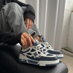 Кросівки Louis Vuitton Trainer White/Blue — преміальна шкіра та стиль
