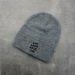 Cappello ANTI SOCIAL Club grigio-acrilico versatile con ricami tridimensionali