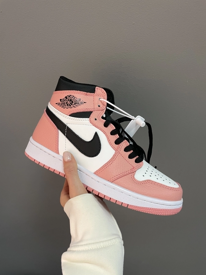 ca815b0f-eb23-4527-b448-620f3ec1df02 Batai Air jordan RETRO 1 Pink Quartz-odiniai stilingi sportbačiai - Image 1