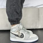 Baskets 1 Retro High Dior-baskets en cuir élégantes pour hommes