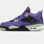 Кросівки Nike Air Jordan 4 "Paris Violet" — чоловічі замшево-текстильні