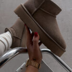 UGG No Name Khaki Platform z přírodní kožešiny a semiše