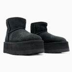 Saapad UGG Classic Mini Platform XL Black seemisnahast karusnahaga - Image 2