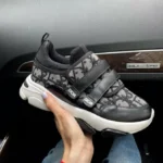 Sneaker Dior D-Wander Sneaker Black-stilvolles Leder und Textil