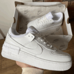 Baskets Nike air Force Shadow Full White-cuir élégant pour femmes
