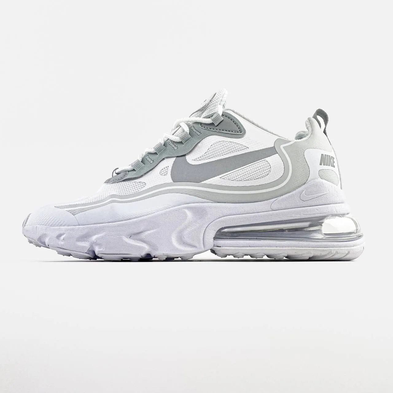 Кросівки Nike Air Max 270 React White – легкі демісезонні текстильні - Зображення 1