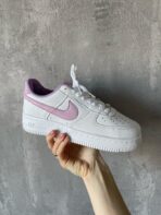 Кеди Air Force 1 Low White Violet — жіночі шкіряні стильні кроси — изображение 2