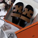 Капці Hermes Chypre Sandals — шкіряні стильні чоловічі та жіночі