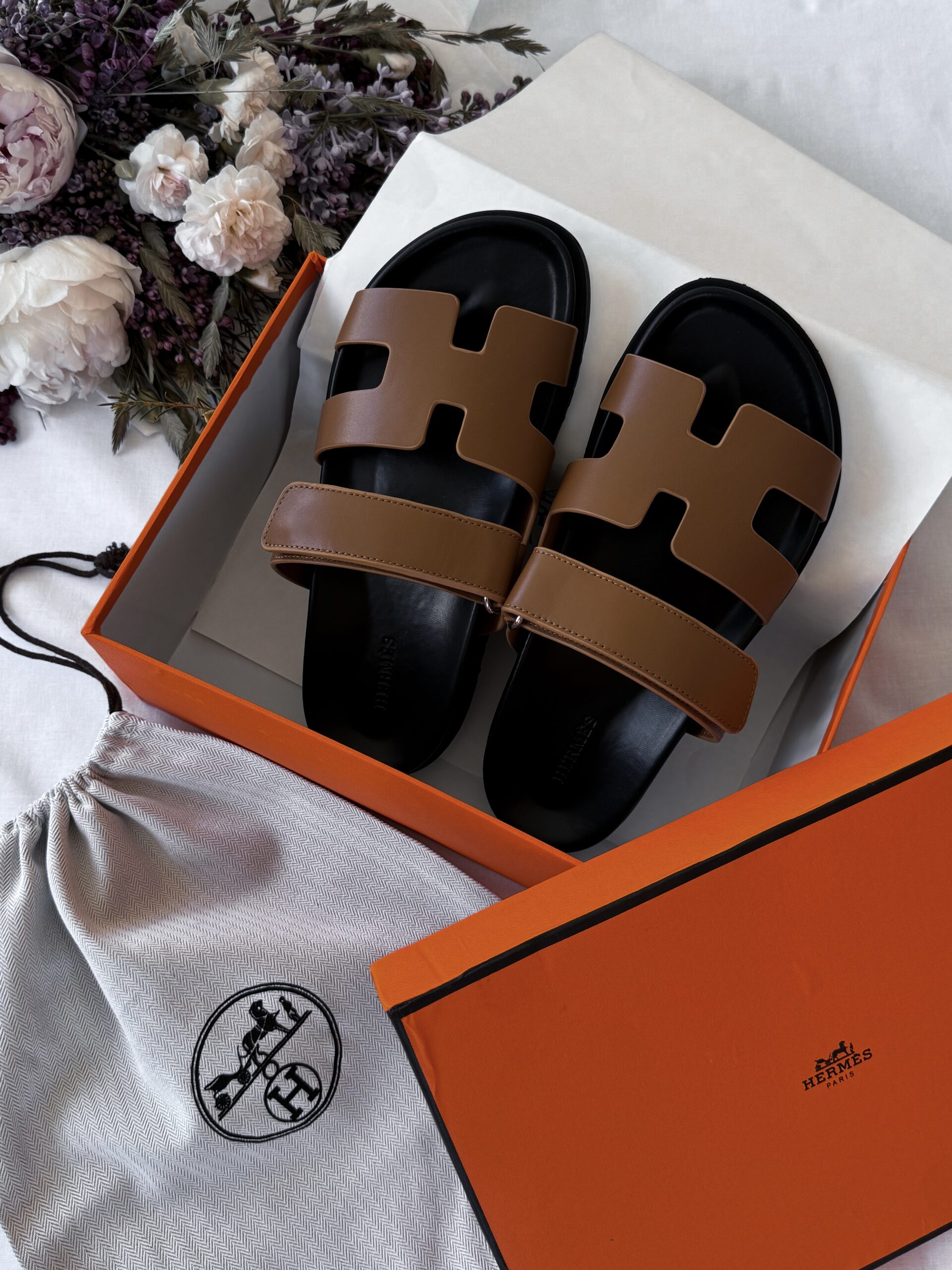 e2fa92b4-742a-4d50-a6a8-cae9e2732f41 Капці Hermes Chypre Sandals — шкіряні стильні чоловічі та жіночі — изображение 1