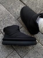 Ugg Maxi Clog Hight Black — жіночі утеплені текстильні клогі — изображение 2