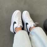 Кеди Nike Air Force 1 White/Black Premium — стильні шкіряні кеди