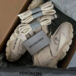 Balenciaga Track Beige leather running shoes