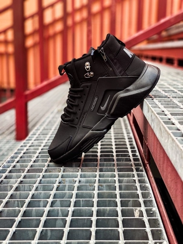 e6fd73e3-befe-4c68-b66d-2bbf9b202096 Кросівки Nike Huarache Acronym Black — нубукові чоловічі - obrazek 1