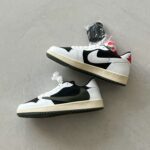 Air Jordan 1 Low OG Olive Travis Scott čības - ādas Premium Kross