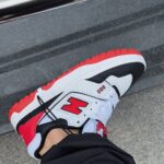 Кеди New Balance 550 White/Red/Black шкіряні — стиль і комфорт