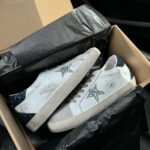 Кеди Golden Goose White Blue Silver стильні та яскраві