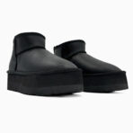 Ugg Classic Ultra Mini Platform XL Black-kožené a kožešinové boty - Obrázek 2