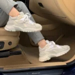 Batai ASH White reflective iš odos ir tekstilės stiliaus