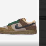 Nike Dunk Low 'Safari' sneakers laget av lær og tekstiler-stil og komfort