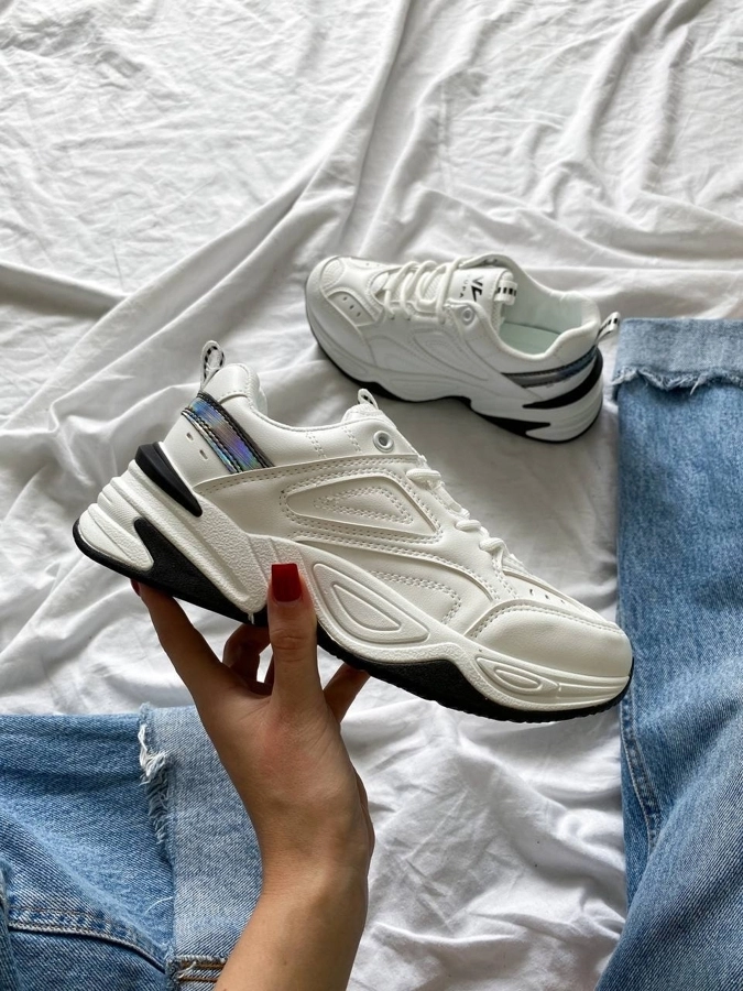 f4e94348-a685-44c8-ae0c-cac67599cf66 Tenisky m2K White-Dámské textilní a ekokožné, stylové ležérní - Obrázek 1