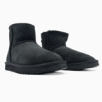 Ugg Classic Mini Black — жіночі замшеві уггі з хутром - obrazek 2