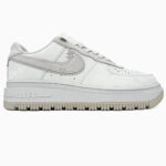 Кеди Nike Air Force Low White/Light Purple — шкіряні стильні