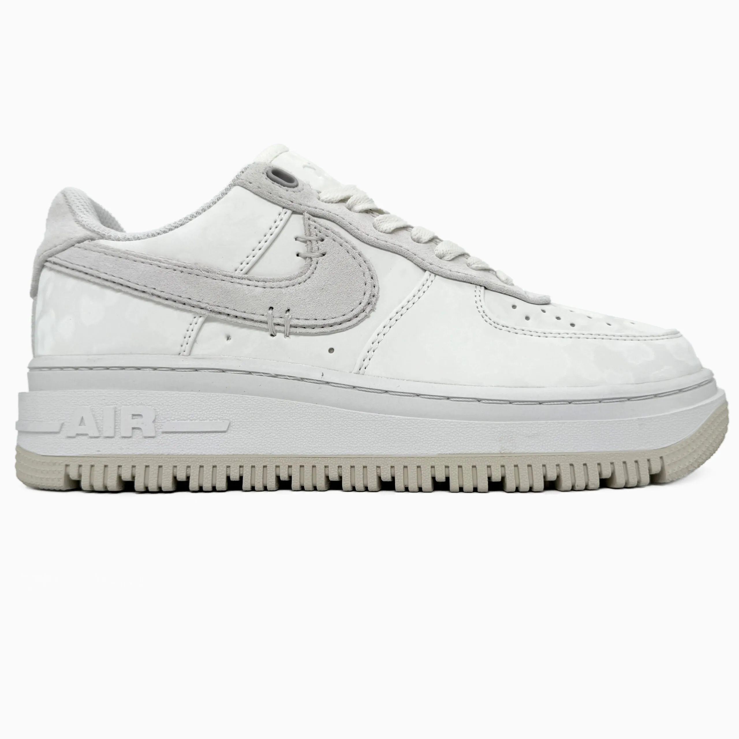 Sneakers Nike Air Force Low White / Light Purple-pelle elegante - immagine 1