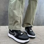 Кросівки Air Force 1 Low Essential Black — класичні шкіряні чоловічі