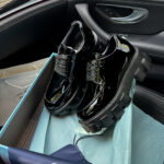 Prada Platform Black nahast loaferid stiilsel tallal
