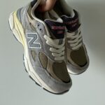 Tossud 990v3 Grey-stiilne seemisnahast Tekstiil igapäevaseks mugavuseks