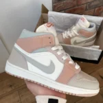 Nike Air jordan 1 Beige čības-klasiskas ādas čības