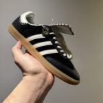 Scarpe Da Ginnastica In Pelle Nera x Wales Bonner dal Vietnam