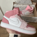 Nike Air jordan 1 Retro Pink 2 Mid čības - ādas stilīgas čības