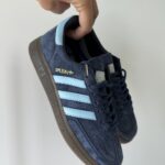 "Spezial Blue" kėdės - stilingi zomšiniai Kedai kasdieniam komfortui