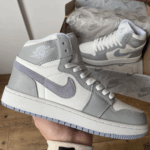 Nike Air Jordan 1 Retro Grey Lilac mid tossud-naiste nahast tossud
