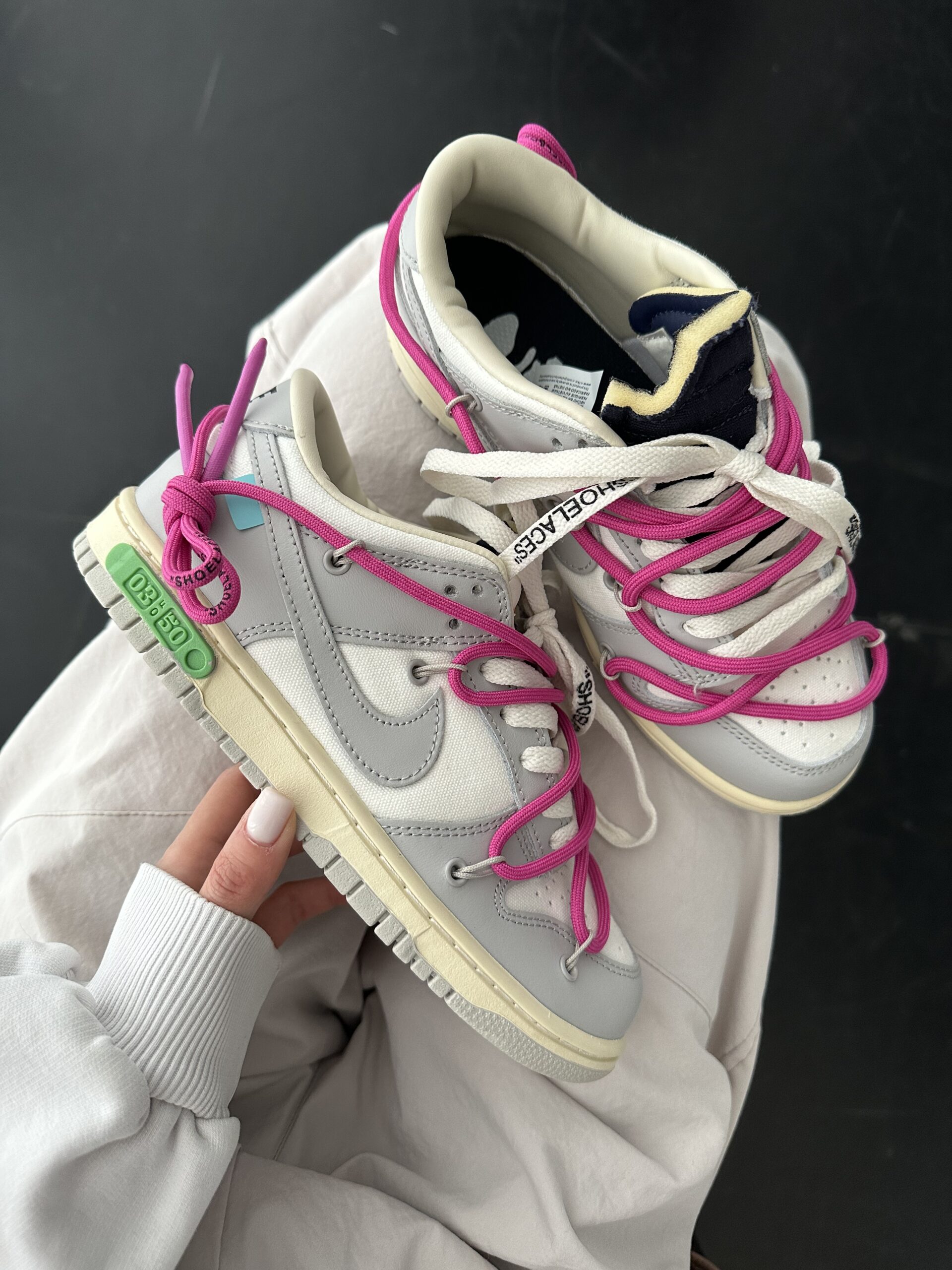 269f8a78-f4e6-4143-9d25-f8ab413cf341 NIKE SB Dunk x Off-White sneakers LOT 03: 50 leather / textile - Image 1