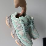 Tenisky 9060 Mint Green-stylové semišové textilie pro každodenní nošení