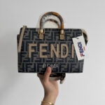 Sac Fendi-sac textile pour femme avec cuir écologique