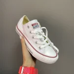 Кеди LOW WHITE CLASSIC текстильні білі для щоденного носіння