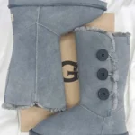 Уггі UGG Bailey Button Triplet II Light Shade замшеві жіночі