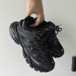 Sneaker Track Black Leder / Premium-Textilien