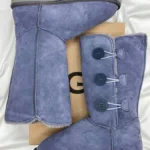 UGG Bailey Button Triplet II Dark Shade — жіночі замшеві уггі