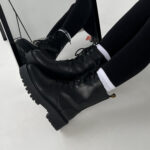 Celine Saapad Must Nahk-naiste nahast mustad saapad