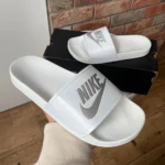 Nike Slides White sussid mugavuse ja igapäevase kasutamise jaoks