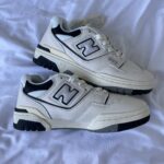 Baskets en cuir 550 Grey / Blue avec textile pour un confort élégant