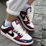 Nike SB Dunk Low para Multi color ādas čības stilīgam izskatam