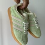 Gazelle Green Spark suede sneakers for stylish and comfortable wearing