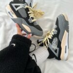 Kedas AIR JORDAN retro 4 x Off WHITE Black / Beige Premium