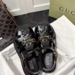 Sandales Gucci en cuir véritable - style et confort